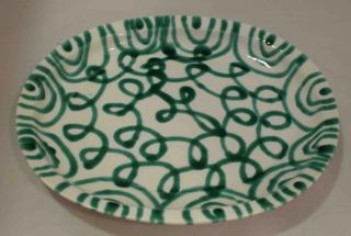 Gmundner Keramik-Platte oval H-Form